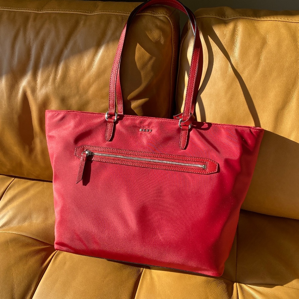 Red DKNY Casey Large Tote
